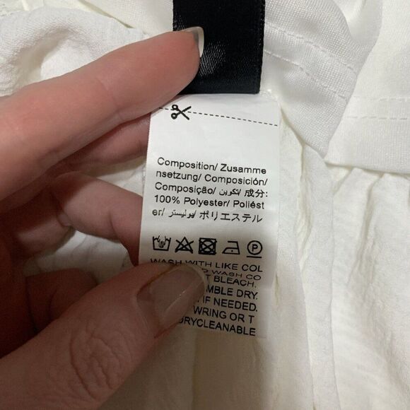 Dazy Womens Solid White High Waist Bohemian Layered MIDI Skirt Small - Picture 3 of 3